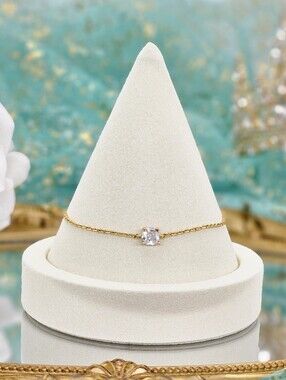 Kate Spade Bracelet Gold Chain Wedding Bridal Boho Classic Modern Resort Formal